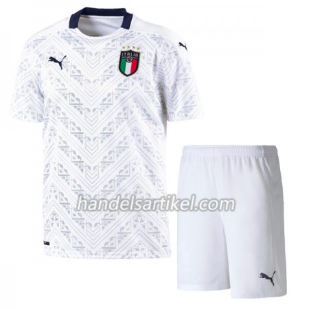 Italien Kinder Auswärts Trikotsatz Euro 2020 Kurzarm (+ Kurze Hosen)